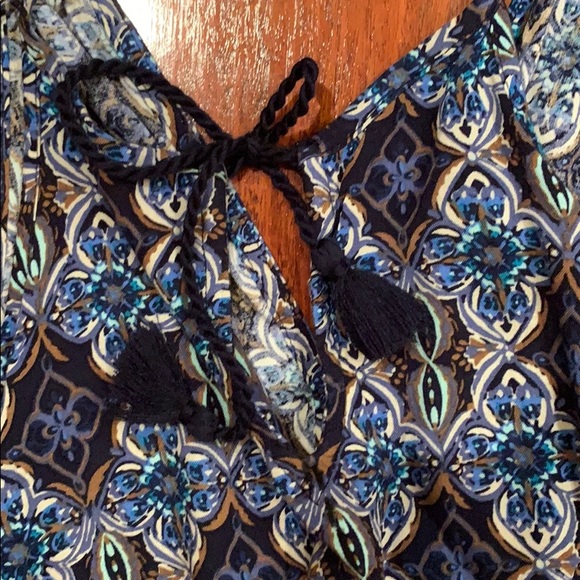 Hollister blue multicolored romper - Picture 2 of 2